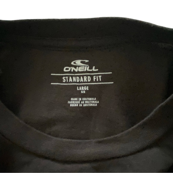 O’NEILL Tropical Black & Blue Short Sleeve Tee Shirt Men L Large Standard Fit - Picture 4 of 6